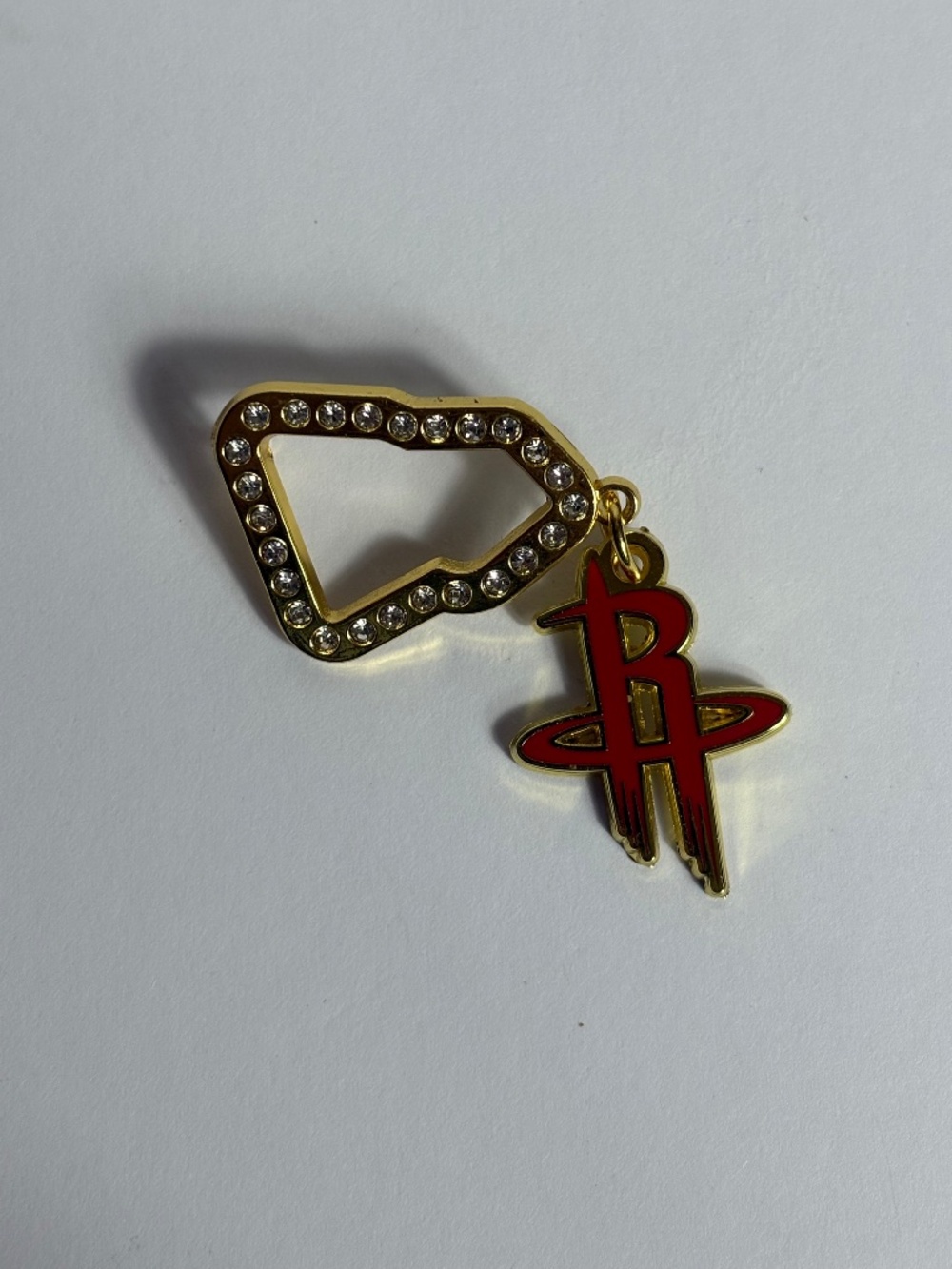 New Era Houston Rockets Hat Pin Frame Gold Red Pins Hats Hatpin